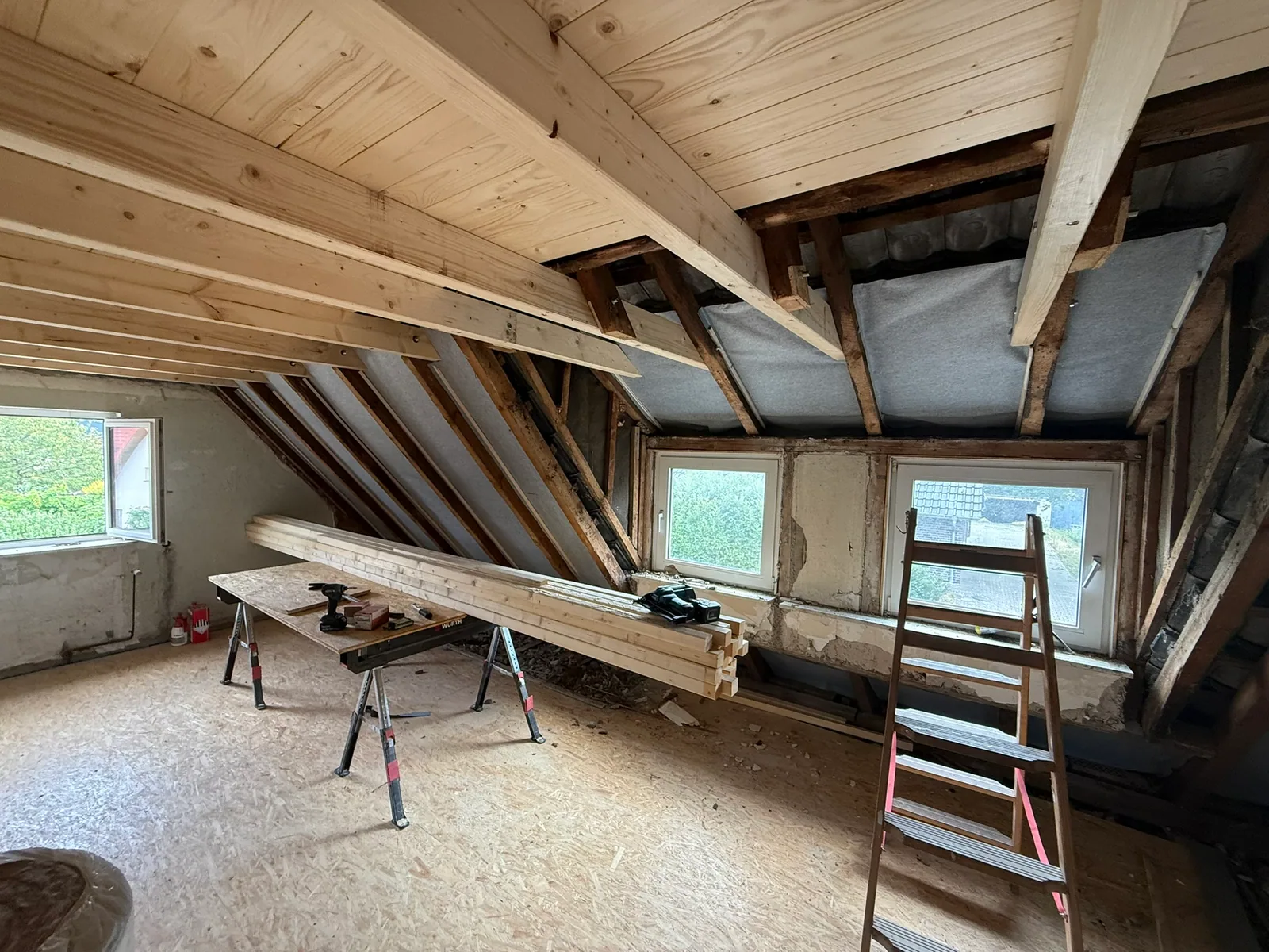 Altbausanierung, Dachdämmung